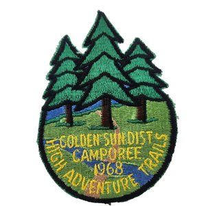 Vintage 1968 Golden Sun District Camporee Boy Scout Patch CA BSA